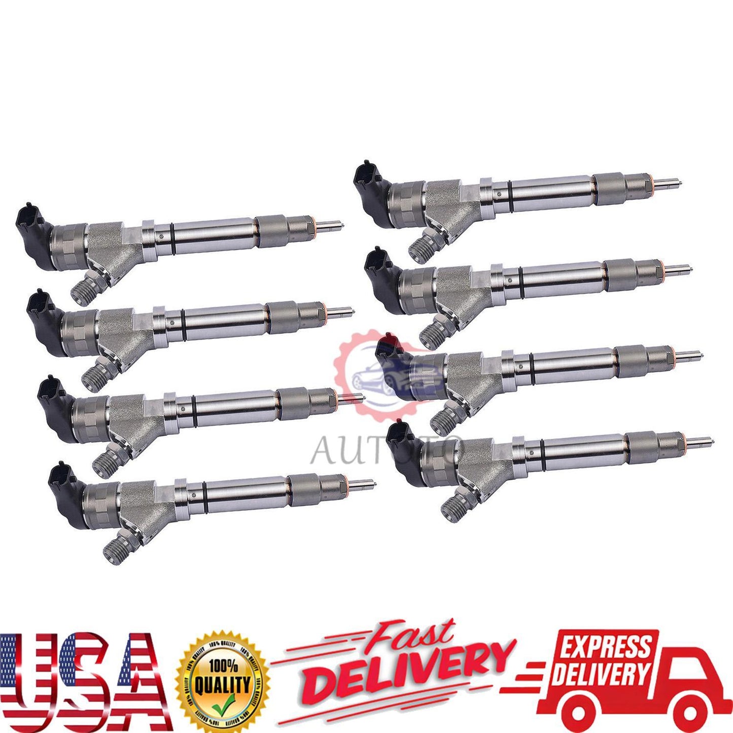 8PCS Fuel Injectors for Chevy for GMC Duramax LBZ for Hummer 6.6L 06-07 0445120042