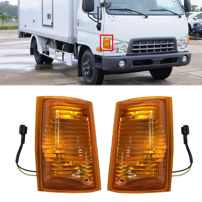 1Pair for Hyundai HD65 HD72 HD78 Truck Front Fog Light Corner Light With Bulb