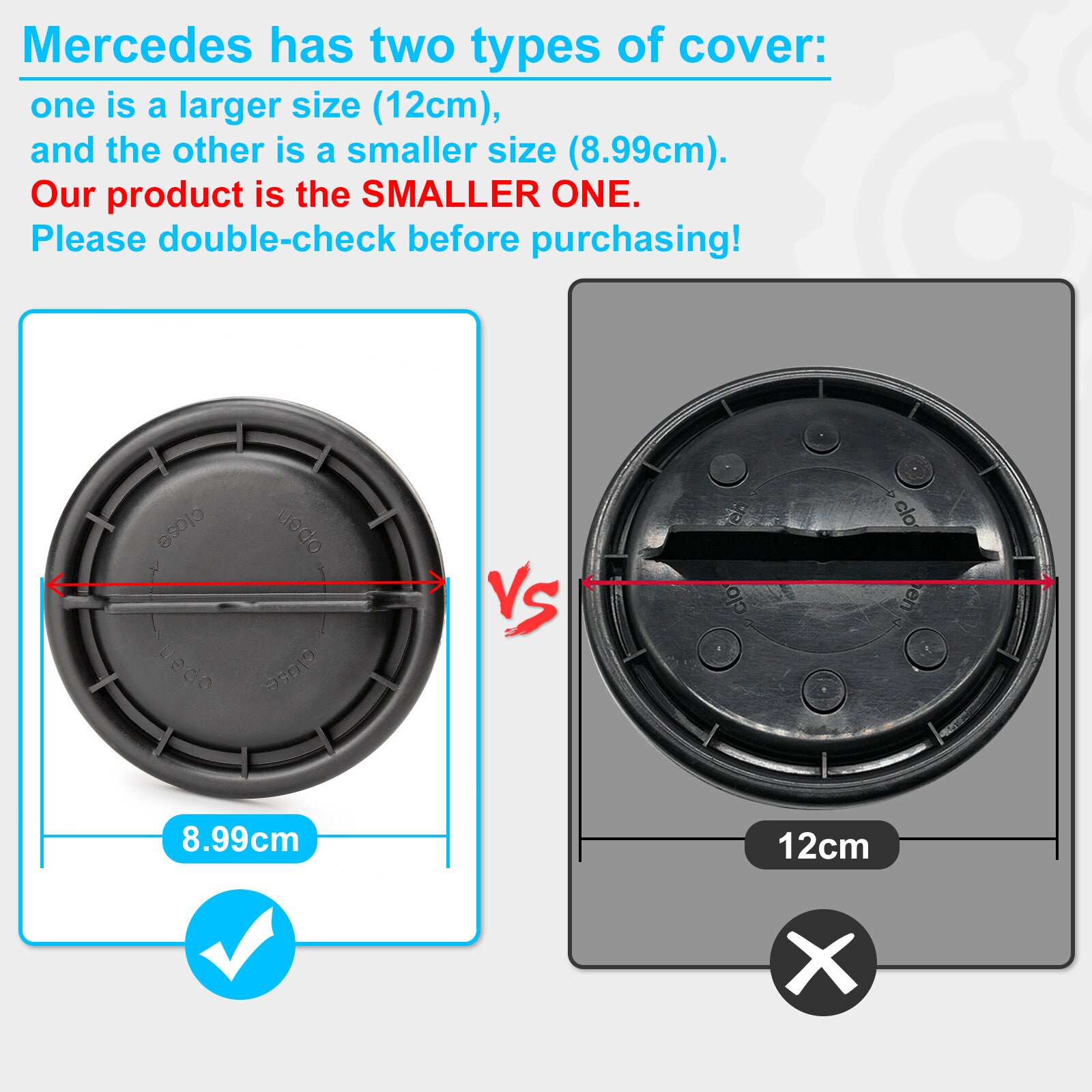 1x Headlight Cover Cap Dust Cover for Mercedes W204 W171 W222 1305219122 3.54