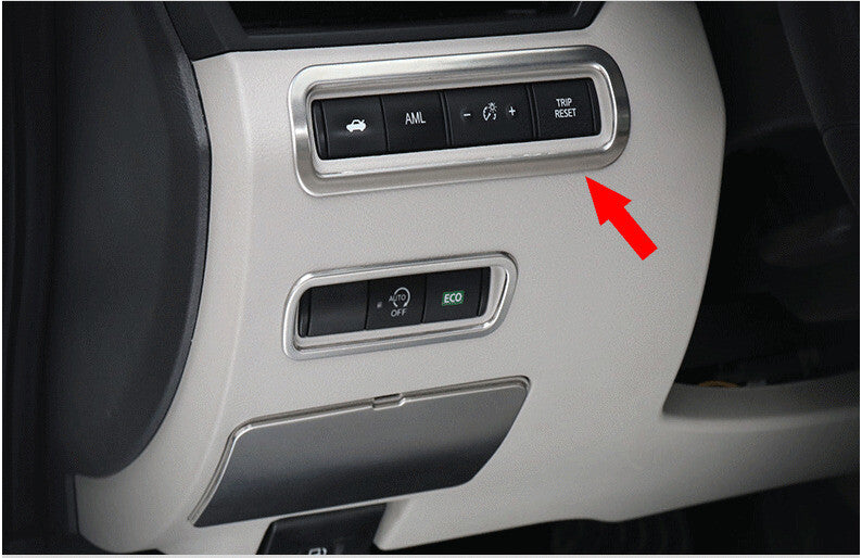 Headlight Button Frame Cover Trim for Nissan Altima Teana 2019-2022 Silver Steel