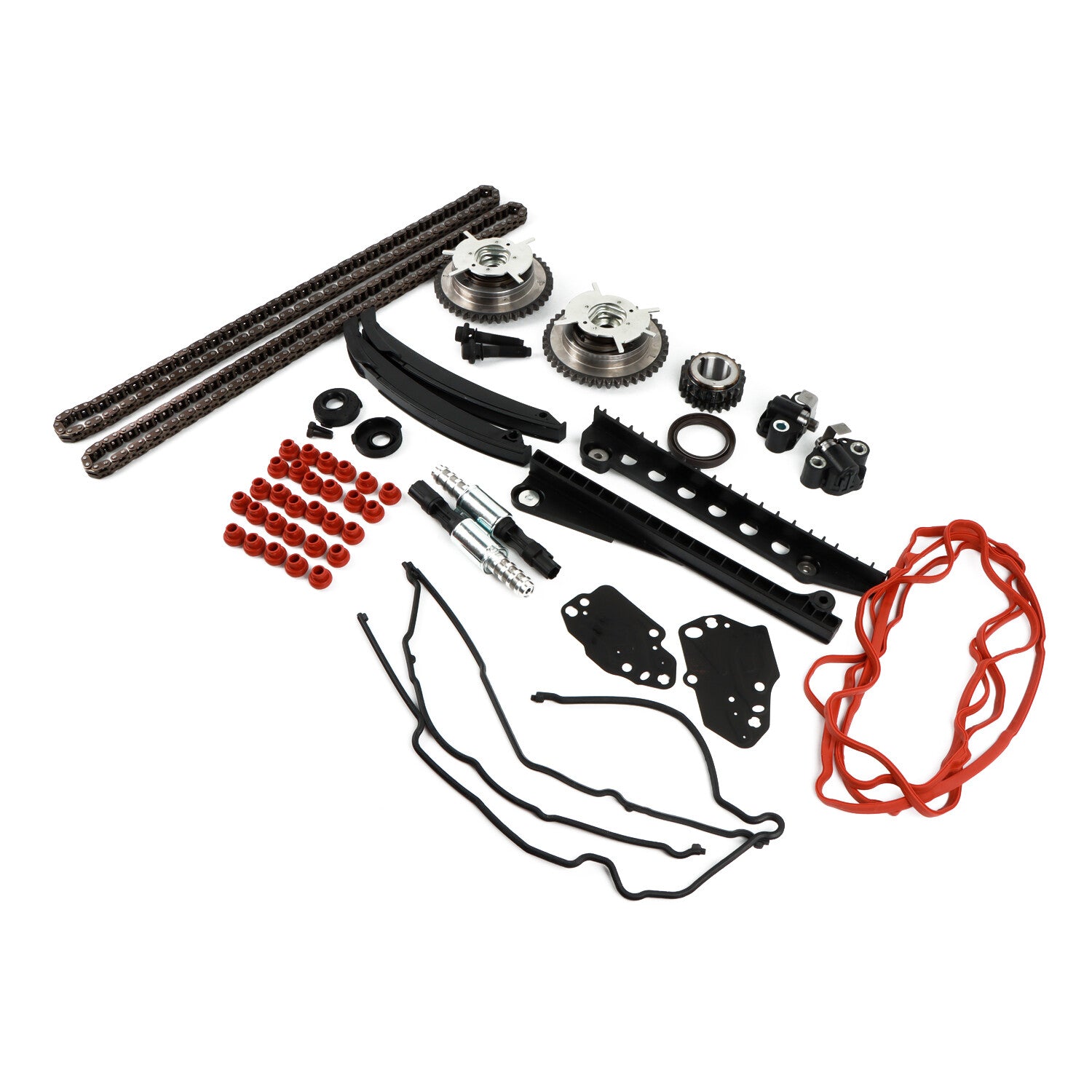 Timing Chain Kit+Cam Phasers+VVT Valves Fits 5.4L Triton 3V for Ford F-150 for Lincoln