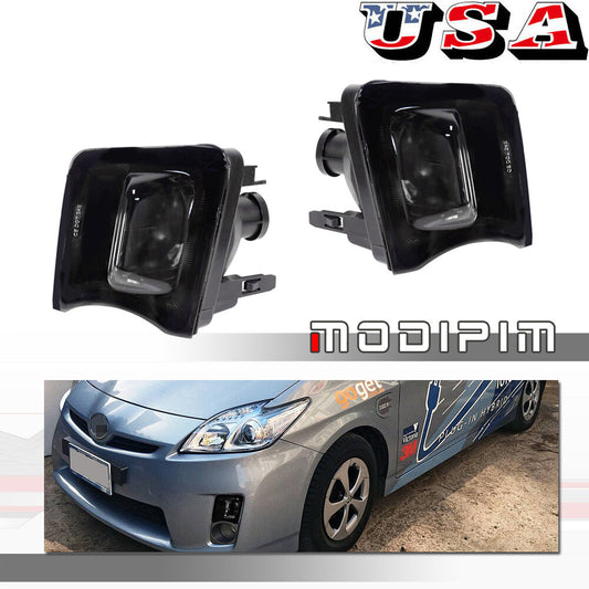 2-piece front corner bumper trim covers for 2010 for Toyota Prius turn signal lights