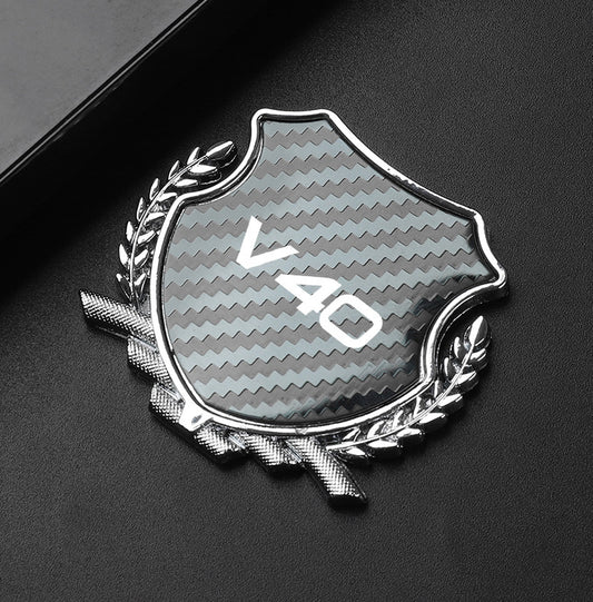 Suitable for Audi A1 car keychain horseshoe buckle carbon fiber leather black