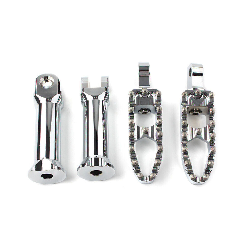 Chrome Footpegs Mount Assembly Fit for Harley Softail Slim Fat Bob Low Rider 18-2020