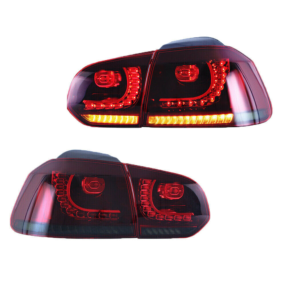 LH+RH LED sequential taillights are suitable for Volkswagen for Golf 6 MK6 GTI R-10-14.