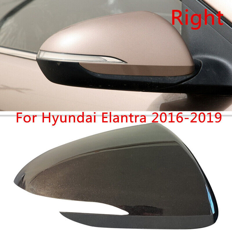 Brown Right Rearview Door Mirror Cover Shell Cap for Hyundai for Elantra 2016-2019