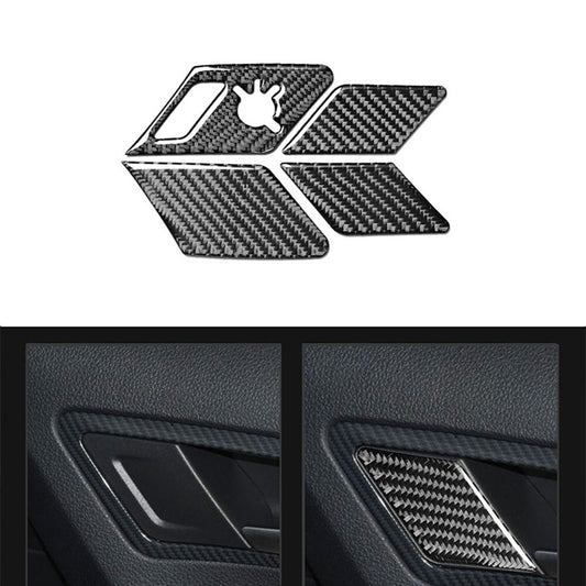 Carbon Fiber Door's Locker Switch Panel Trim Cover for VW for Golf 7 MK7 2014-2019