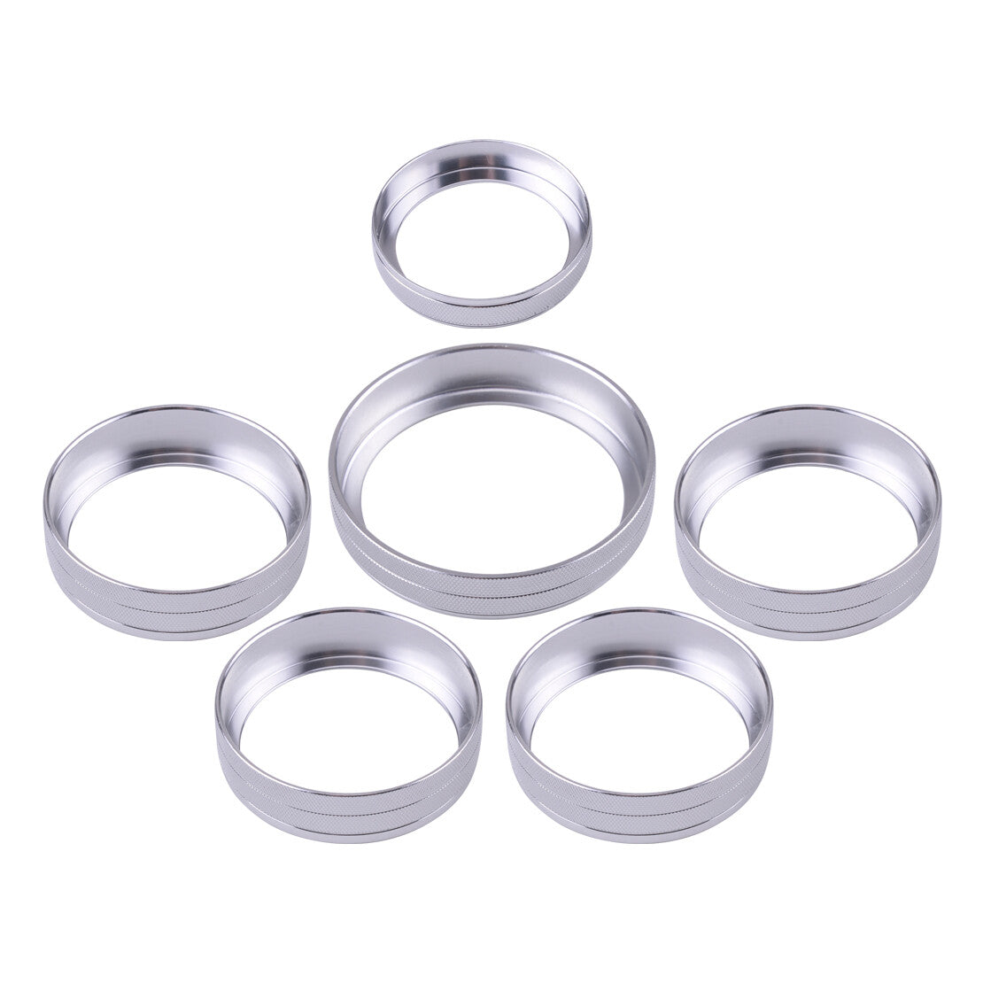 Chrome Air Condition Audio Switch Knob Trim Ring Fit for Ford F150 2016-2018
