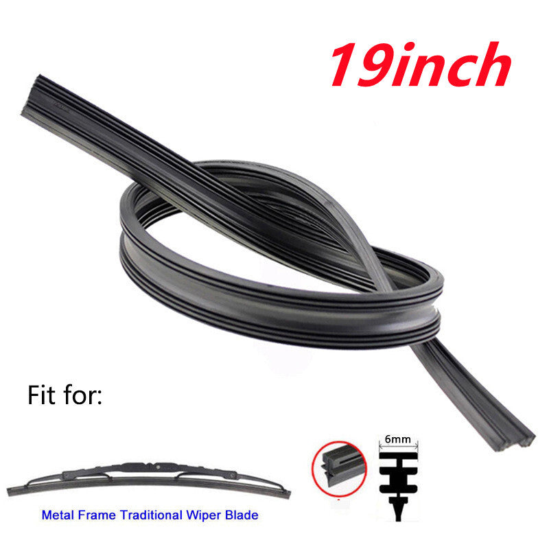 4-Pack 19-inch Car Frame Windshield Scraper Replacement Strips