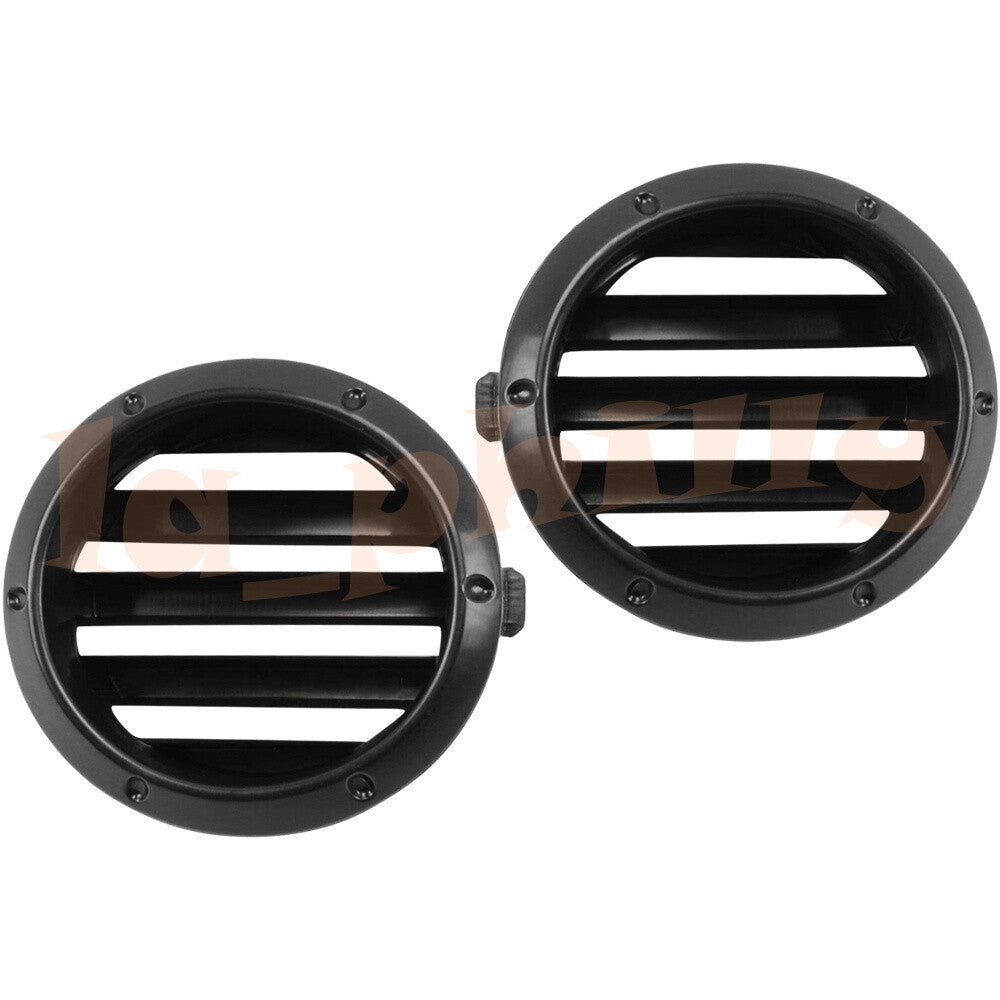 2x Front Left+Right Fog Light Cover Black Fit for Toyota Highlander 04- 05 06 07