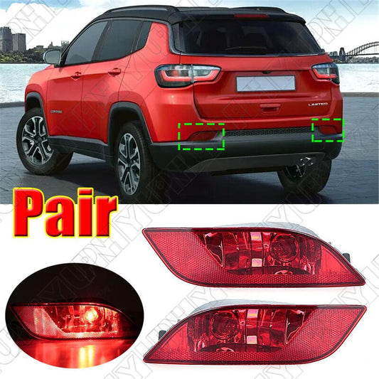 For 2017-2022 for Jeep Compass 55112674AA 55112675AA Rear Bumper Taillight Reflector