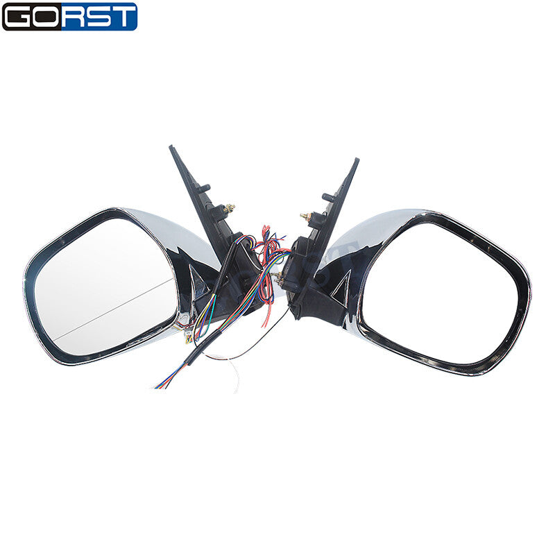 Suitable for Toyota Hiace chrome electro-reflective rearview mirror exterior LED lights