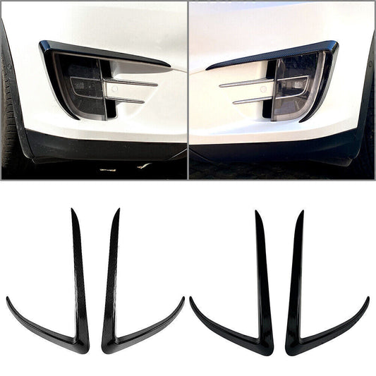 Car Front Fog Light Lamp Eyebrow Cover Trim For 2015-2020 2016 17 for Tesla Model X