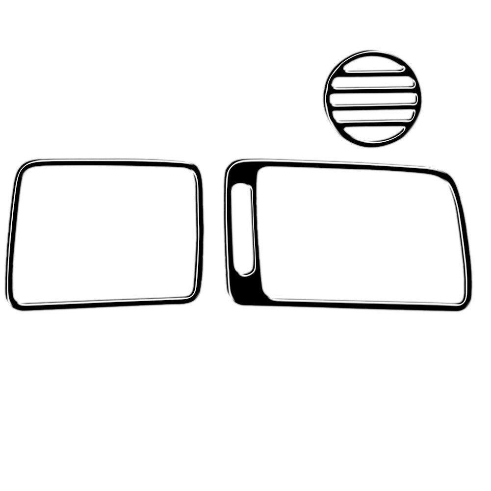 3Pcs Piano Black Passenger Air Outlet Cover Trim for Honda for Civic 8th 2006-2011
