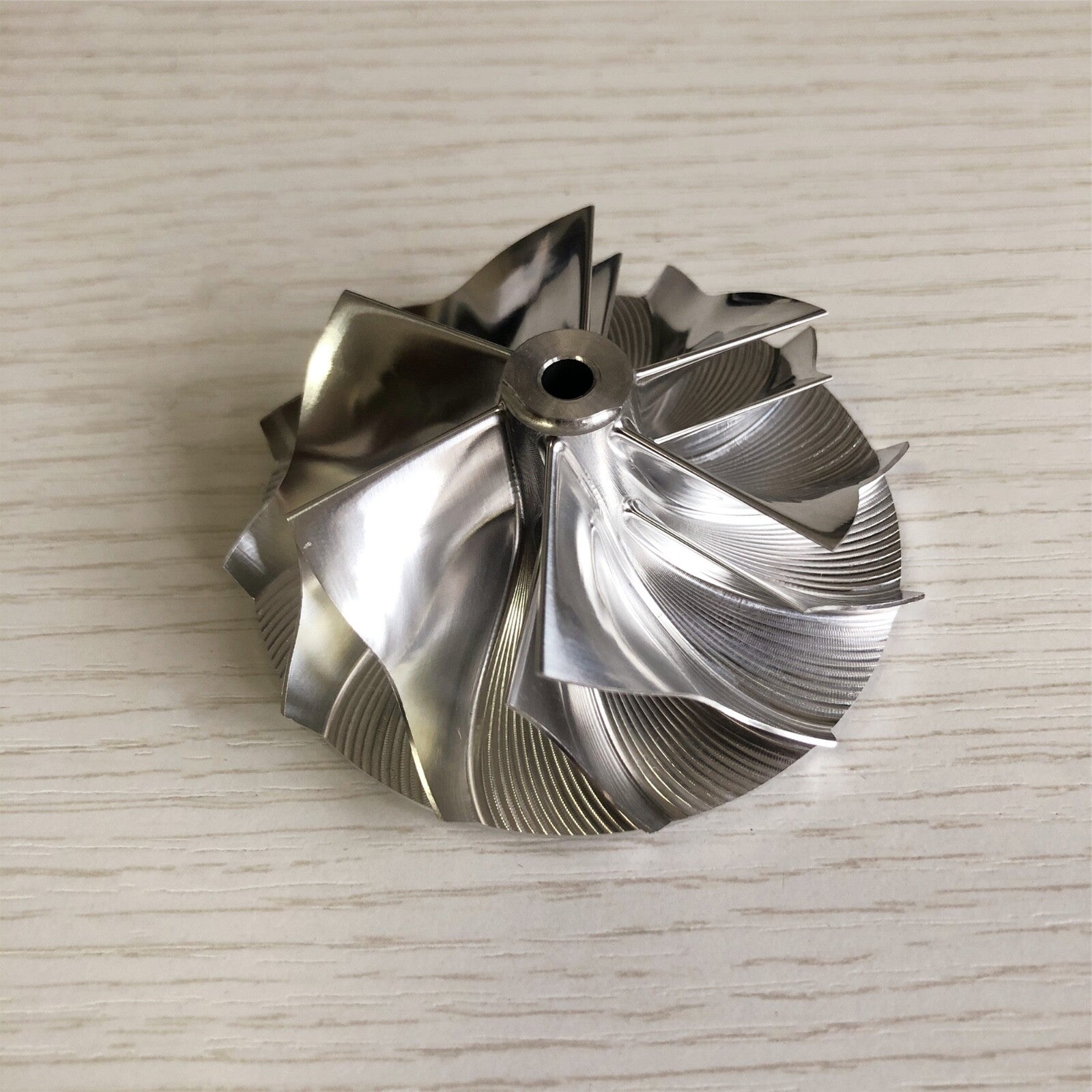 K04 54.20/66.56 mm 6+6 blade high-performance turbine blank compressor wheel