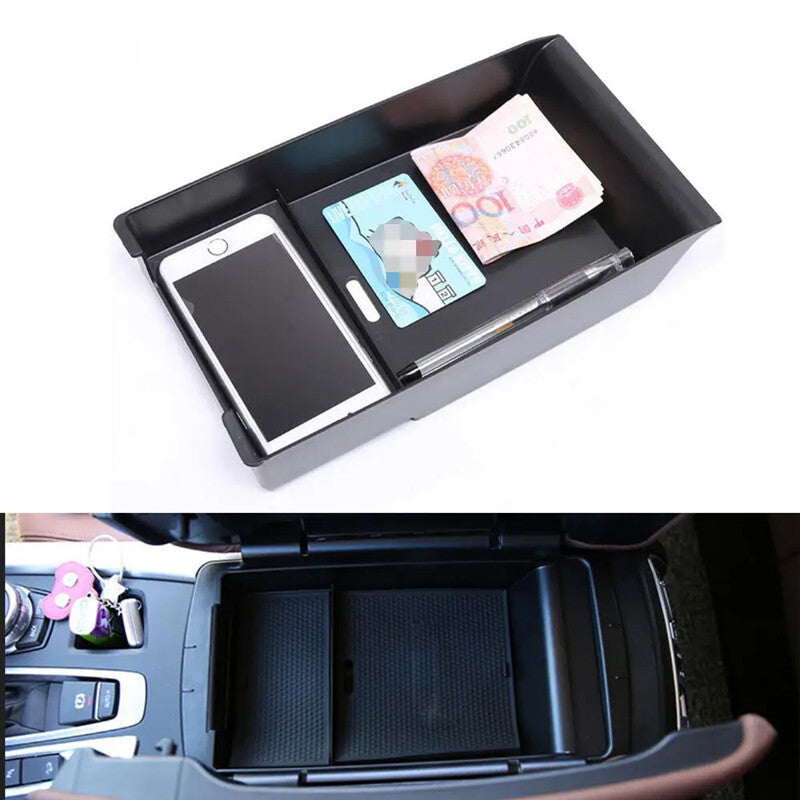 Car Center Console Armrest Storage Box For 14-15 for BMW X5 X6 Interior Tray Holder
