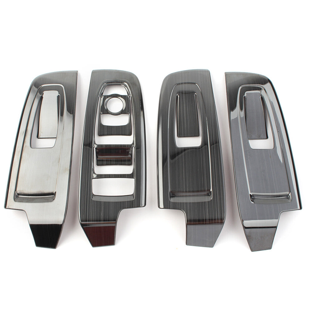 4x Interior Window Switch Panel Tirm for Subaru Forester 2019-20 Black Titanium