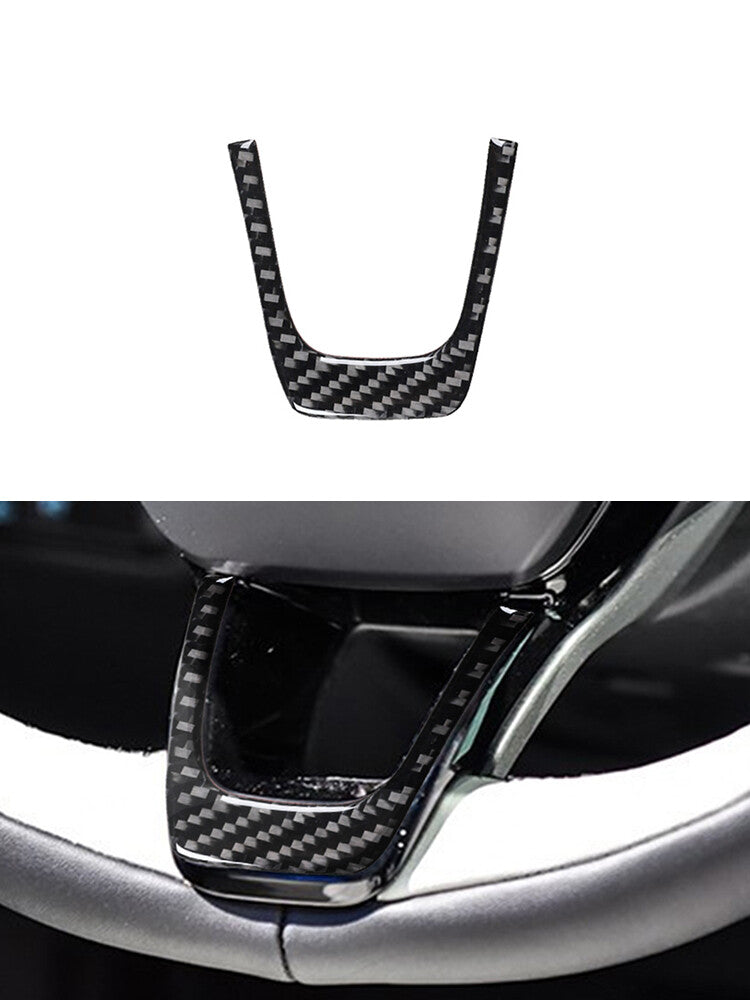 Steering Wheel Lower Panel Trim Carbon Fiber for Ford for Mustang Mach-E 2021-2022