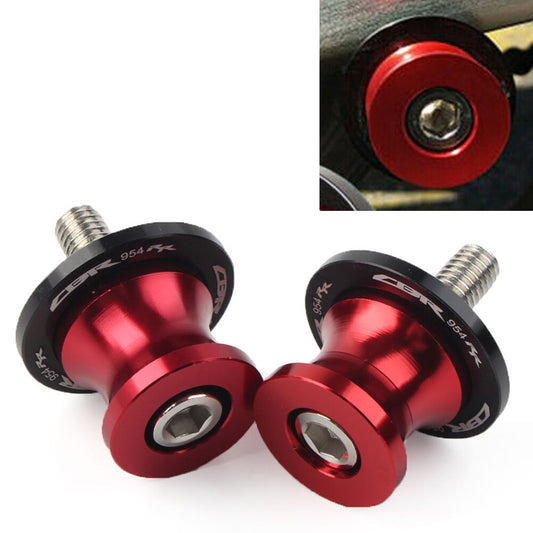 Schwingenspulen Slider Stand Schrauben M8 f¨¹r for Honda CBR954RR 02¨C03 Rot Motorrad