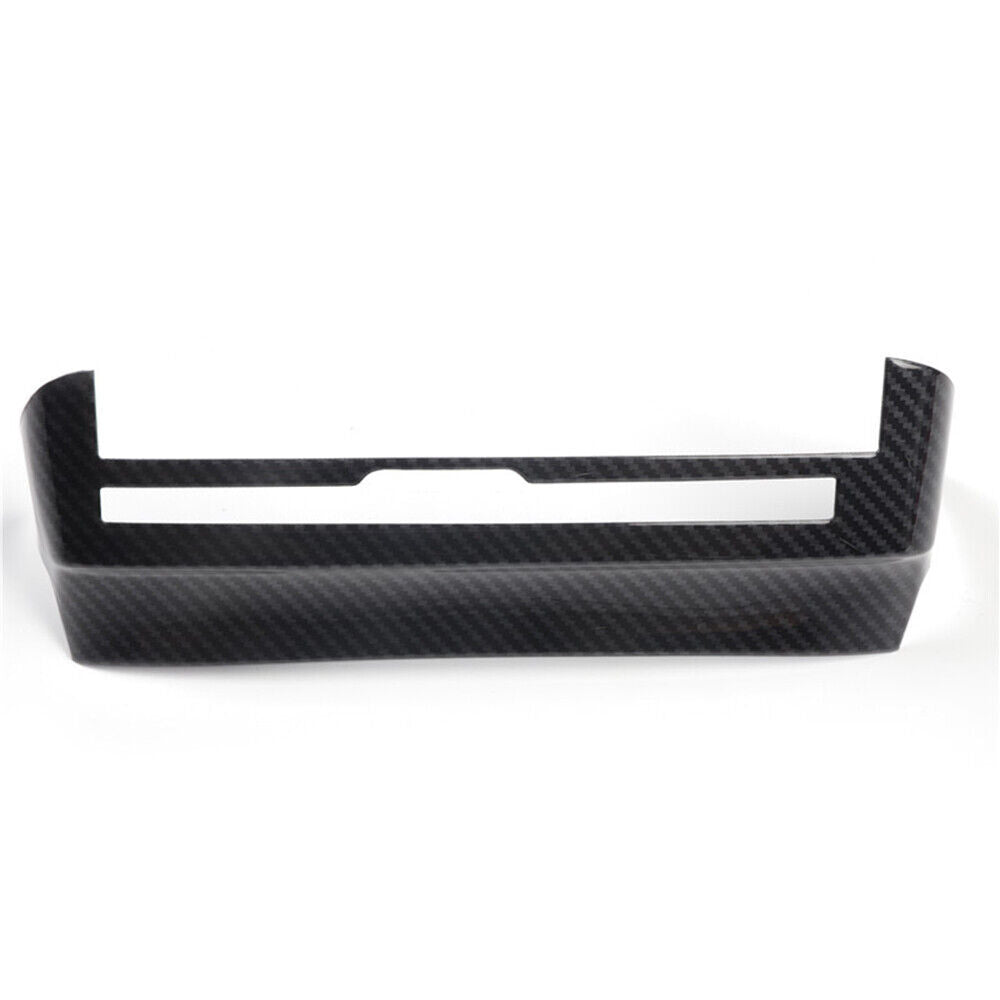 Console CD Switch Control Panel Trim Fit for Lexus for ES 2018-21 Black Carbon Fiber