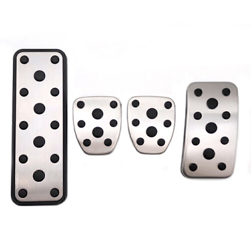 4Pcs Car Foot Gas Brake Pedals Cover Kit Fit for Subaru Legacy 15-20 Outback 14-20