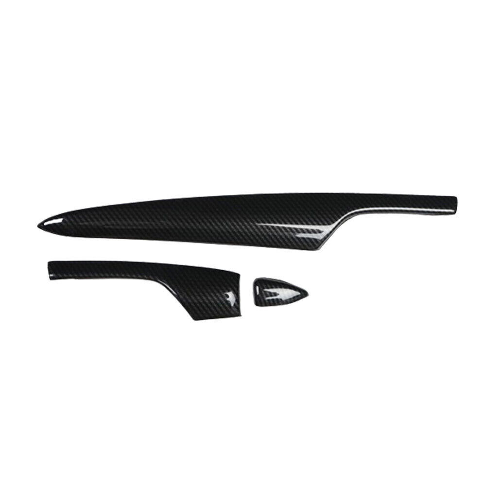 for Cadillac ATSL 2014-2017 ABS Carbon Fiber Inner Central Console Strip Trim 3P