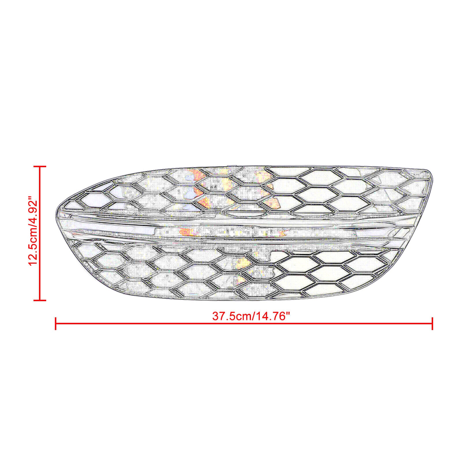 Honeycomb design for front fog light vent grille covers for Mercedes-Benz W205 2015 - around 18