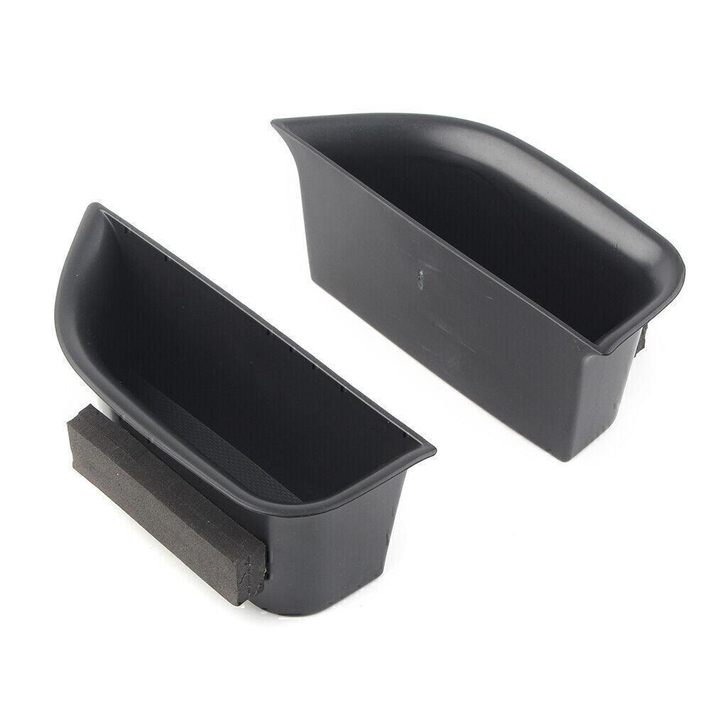 Car Rear Door Handle Armrest Storage Box Tray Bin Kit Fit for Lincoln MKZ 2014-2016