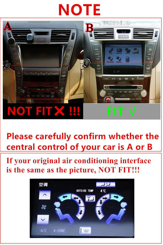 9-inch stereo radio with Navi GPS for 2006-2012 for Lexus LS460. Built-in CarPlay and Android Auto.