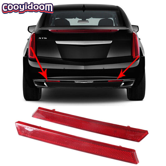 Red reflector trim on the lower dual rear bumpers of the 2013-2017 for Cadillac XTS is suitable for these models.