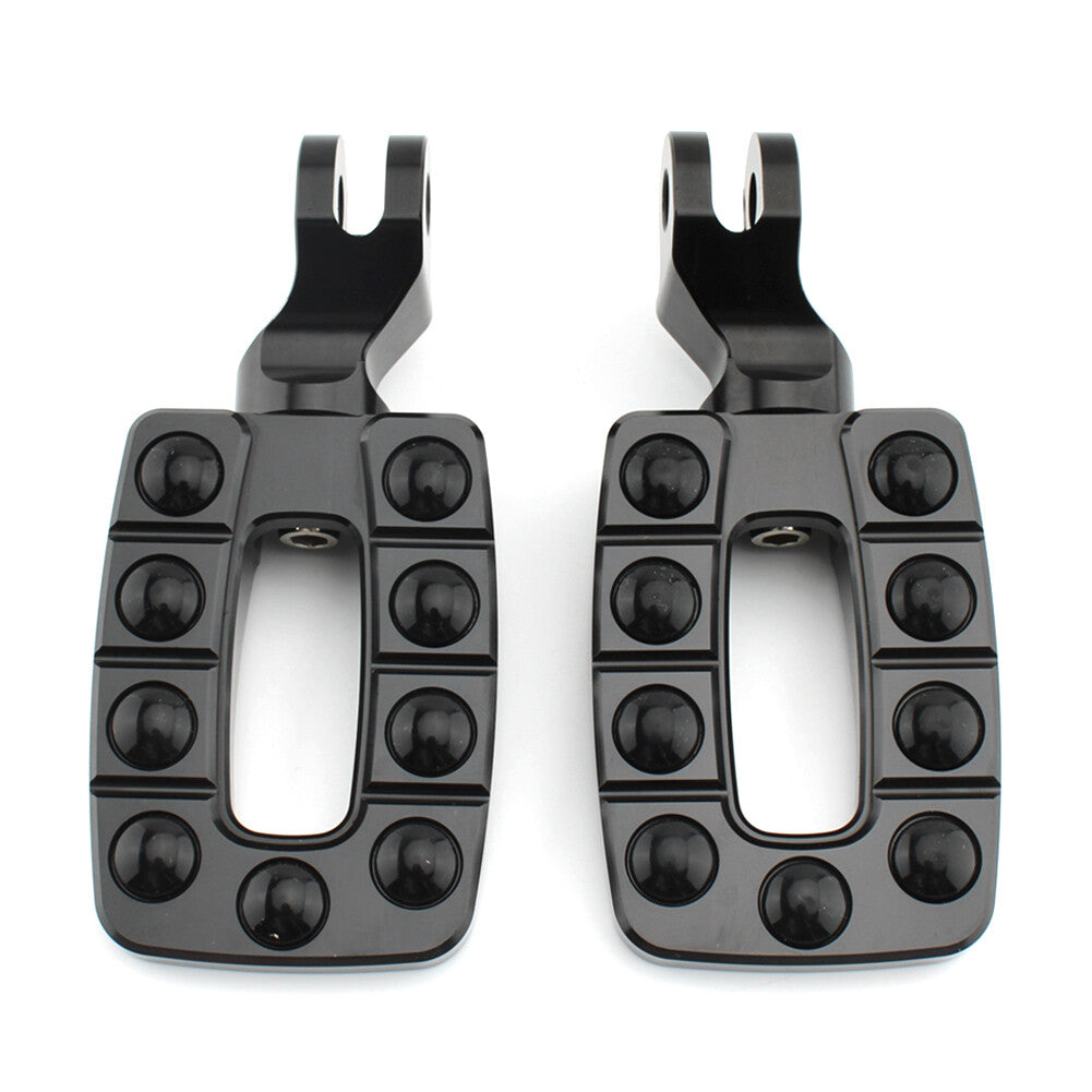 Front Foot Peg Footrest Pedal Non-slip For Speedmaster Thunderbird Storm Black