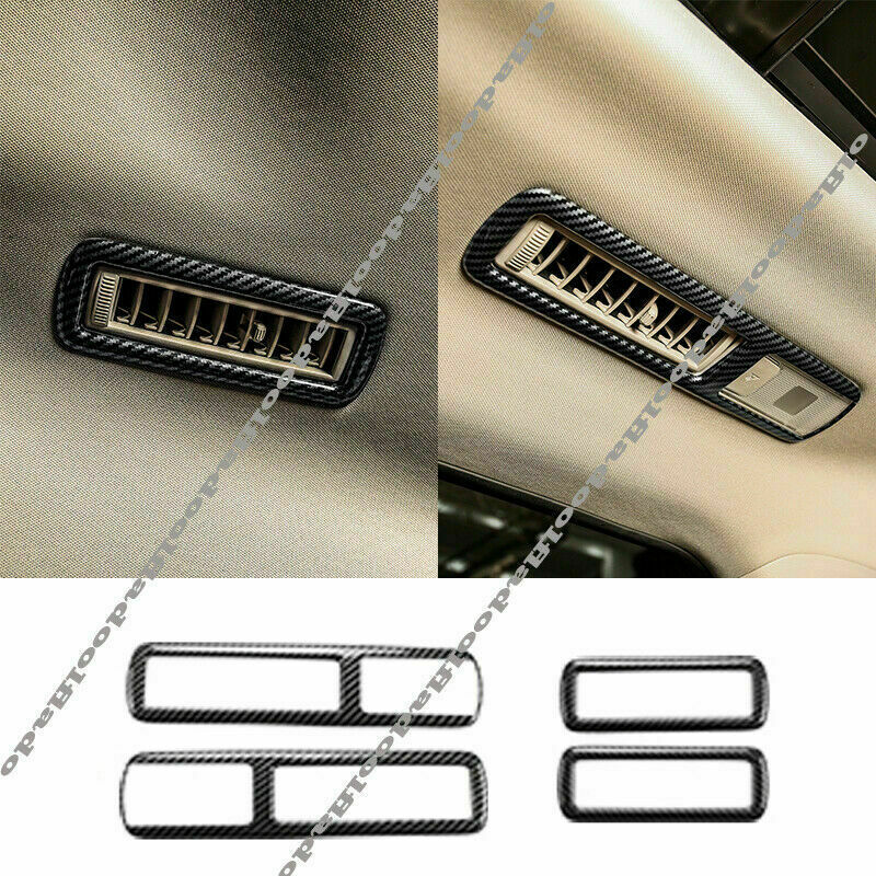 Carbon Fiber Inner Roof Air Vent Outlet Frame Trim for Toyota Highlander 2020-23