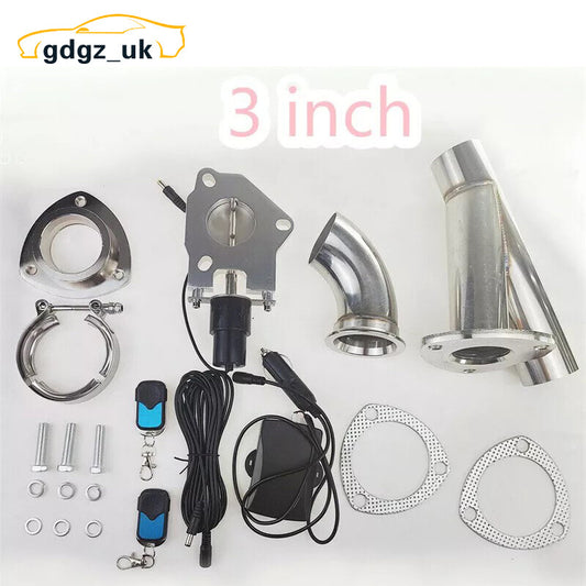 3 Electric Exhaust Valve System Control Motor Y Pipe With Remote Switch Kit