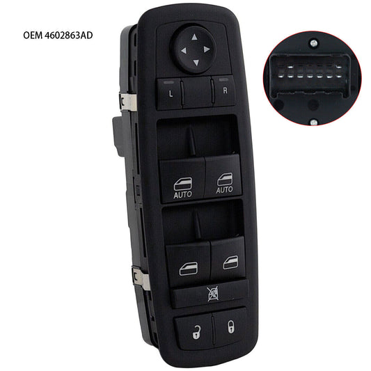 for Dodge for Ram 2009-2012 New Power Window Switch Driver Side 4602863AD Durability