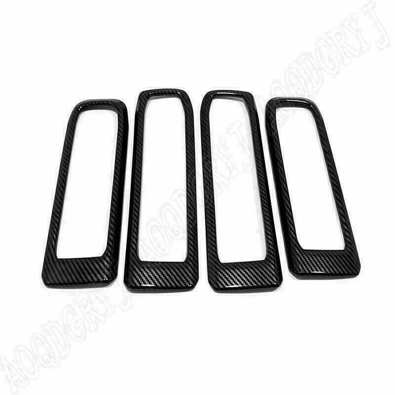 4for Ford Explorer 2020-2022 ABS Carbon fiber Inner Door Bowl Frame Trim Covers