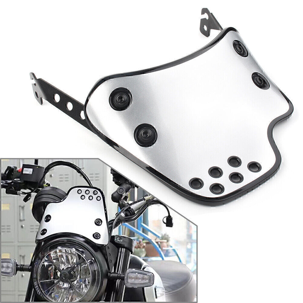 Motorrad Windschilder Selbstmodifikation Windschild Retro Windschilder Grau
