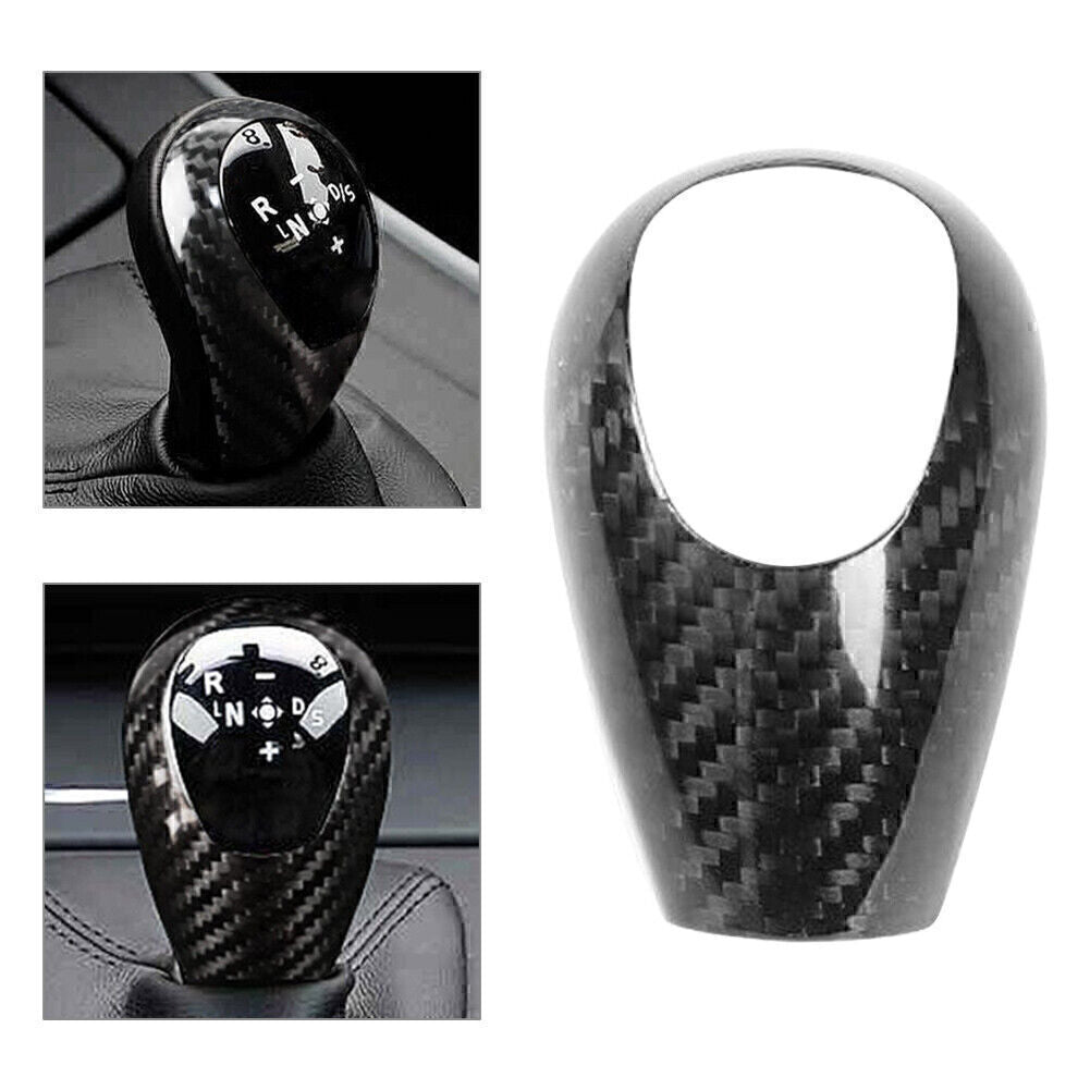 Carbon Fiber Car Interior Gear Shift Knob Cover Trim for BMW M Series M5 M6 M3