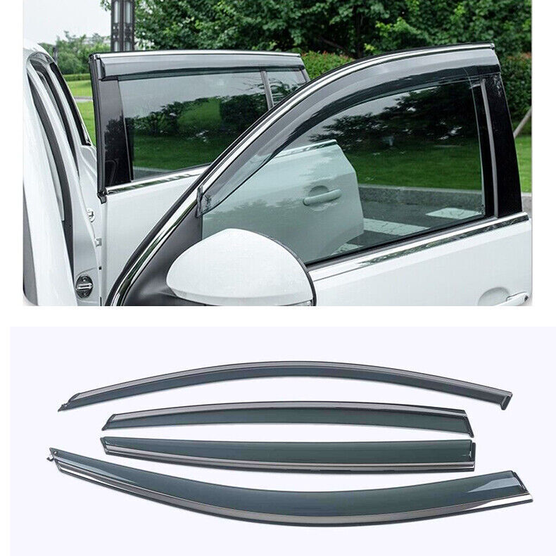 for Volvo S90 2017-2023 Window Visor Vent Shades Sun Rain Guard Deflector Set 4x