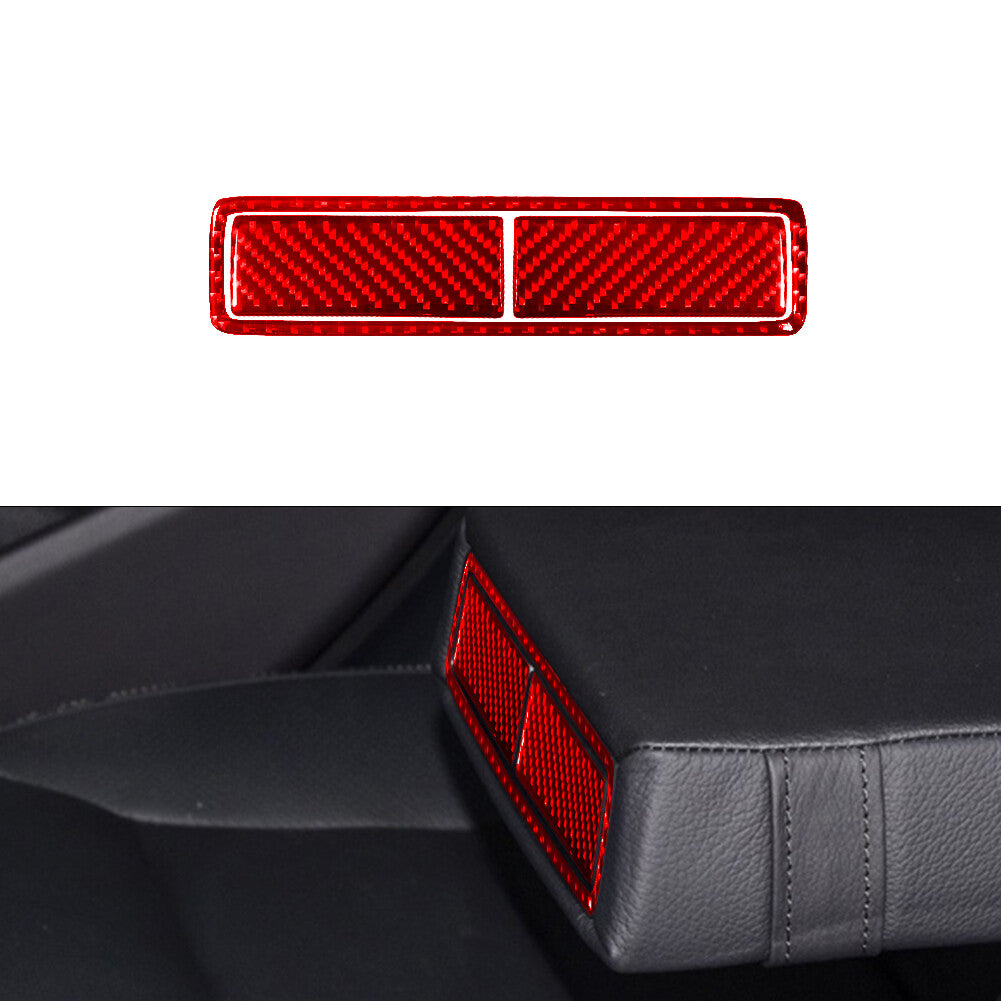 Red Rear Central Armrest Trim Cover for Mercedes Benz CLA 2014-2018/GLA 2015-18