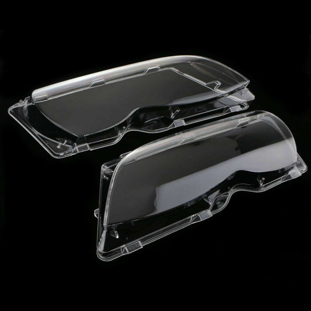 2x Headlight Lens Cover for BMW 3-Series E46 4 Door facelift 2001-2004 Lampshade