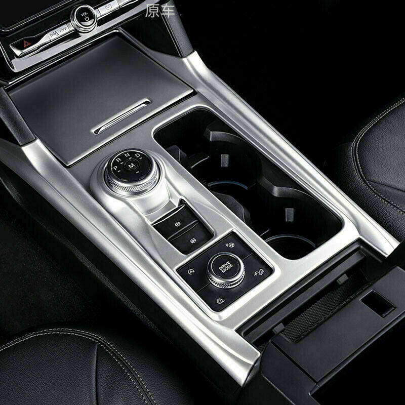 for Ford Explorer 2020-2022 silver Inner Central Console Gear Shift Panel Trim