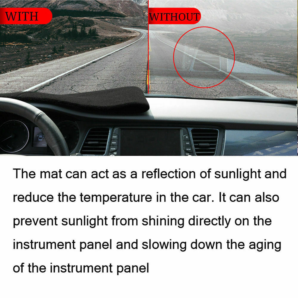 1X Inner Dashboard Dash Mat Non-slip DashMat Sun for Jeep Grand Commander 18-23
