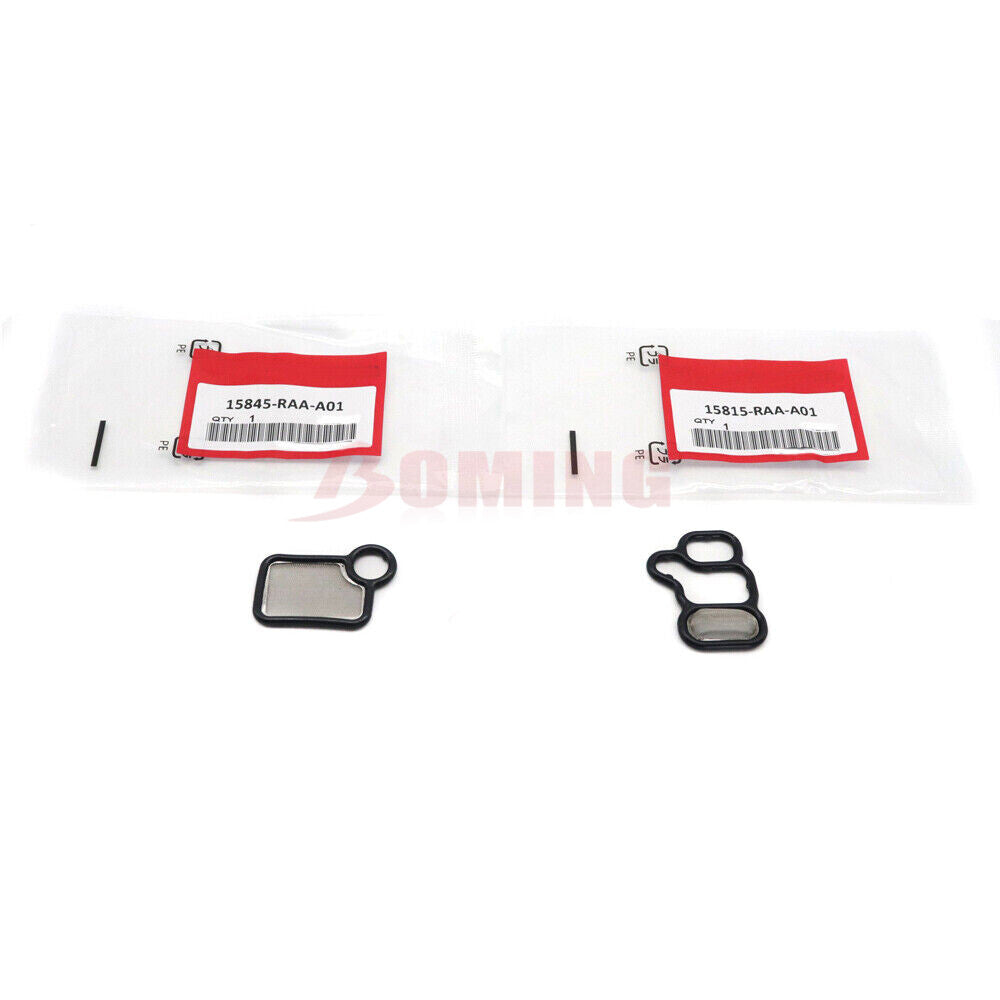 x 15815-RAA-A01 15845-RAA-A01 VTEC solenoid valve gaskets and VTC filters for Honda