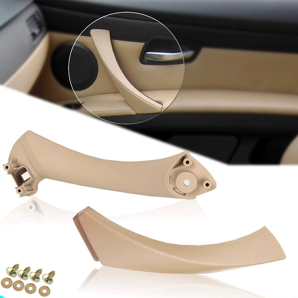 Rear right beige inner and outer door panel handle pull edge cover suitable for BMW E90 328i