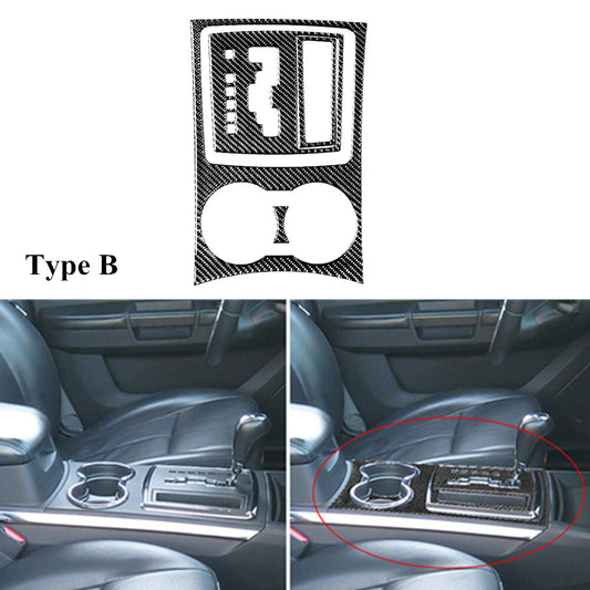 4Pcs Carbon Fiber Gear Shift Frame Trim Cover for Chrysler 300 2008-2010 Type B