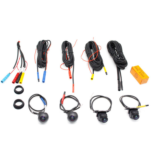 Universal panoramic parking camera for cars (720P/1080P 360-degree view system)