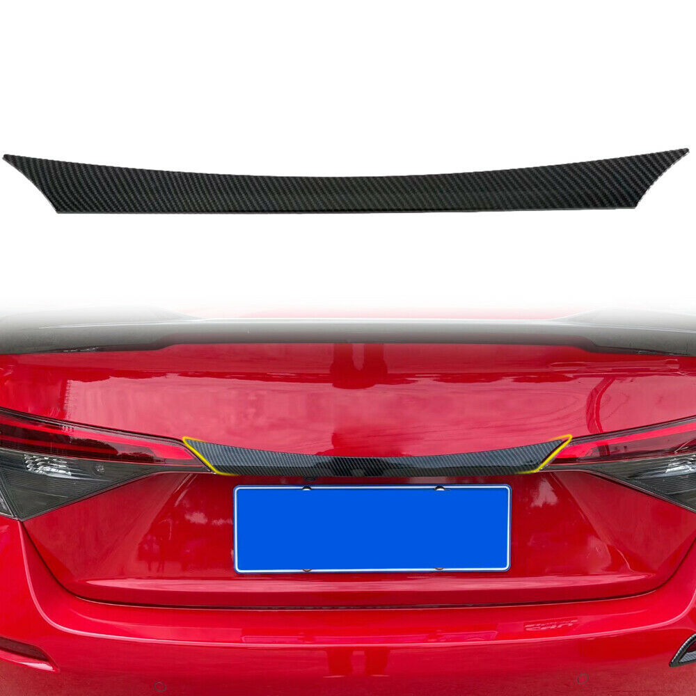 for Honda for Civic 2022-2023 Carbon Fiber Rear Trunk Tailgate Moulding Trim Strip