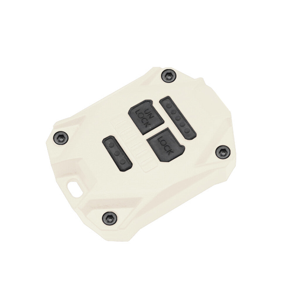 Fit for Jeep for Wrangler JK 2007-2017 Key Fob Shell Case Cover creamy-white ABS Car