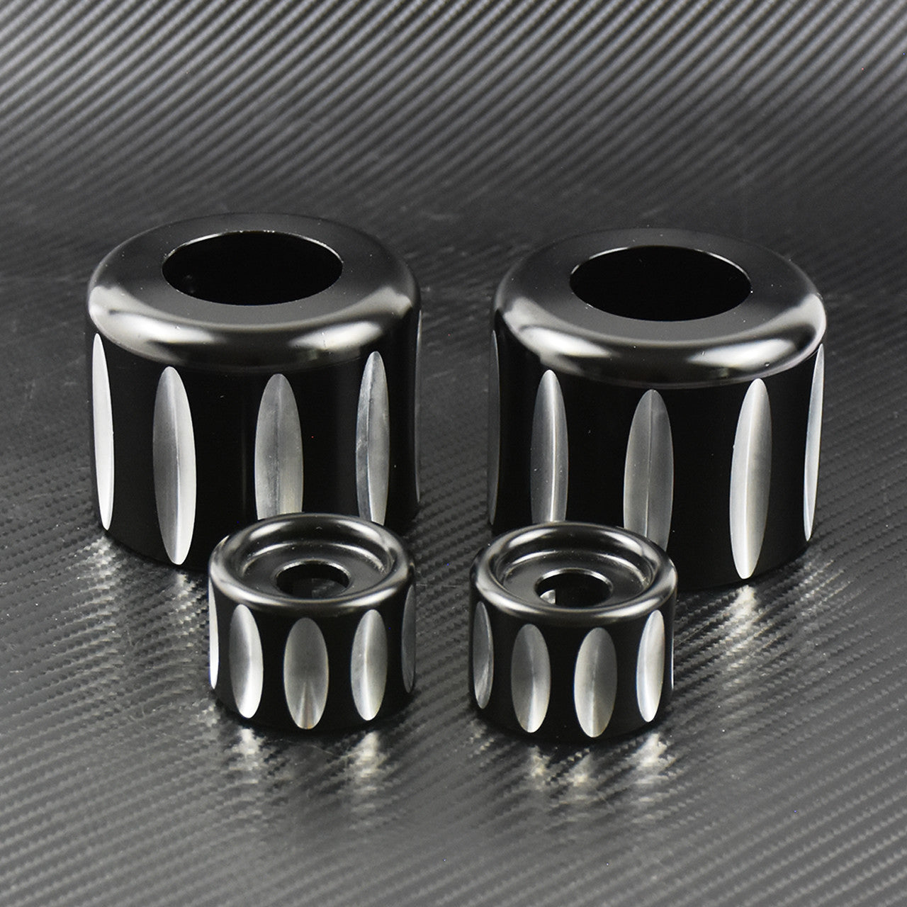 Rear Shock Lower  Shock Top Mount Bolt Cover Fit for Harley Sportster 883 Black