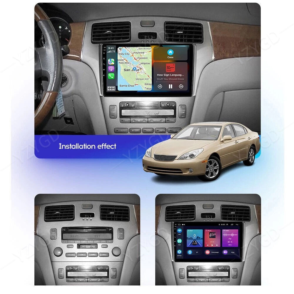 Apple Carplay for Lexus ES300 ES330 XV30 2001-2006 Stereo 9GPS Navi Car Radio